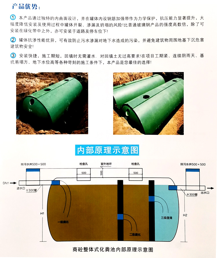 威信玻璃钢化粪池